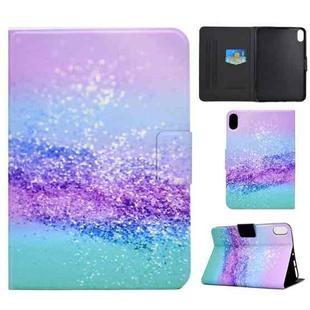 For iPad 10th Gen 10.9 2022 Electric Pressed Colored Drawing Smart Leather Tablet Case(Color Sand)