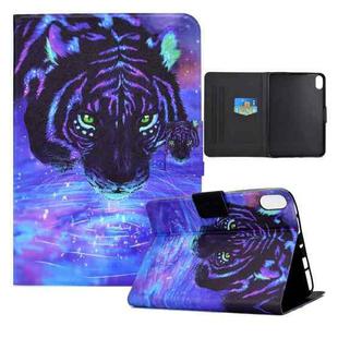 For iPad 10th Gen 10.9 2022 Electric Pressed Colored Drawing Smart Leather Tablet Case(Star Lion)