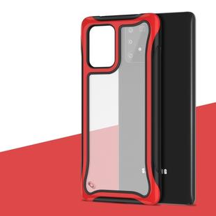 For Galaxy A91 Blade Series Transparent AcrylicProtective Case(Red)