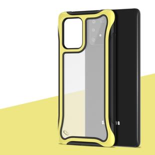 For Galaxy A91 Blade Series Transparent AcrylicProtective Case(Yellow)