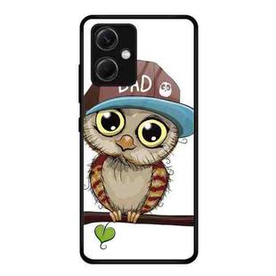 For Xiaomi Redmi Note 12 China Colorful Painted Glass Phone Case(Owl)