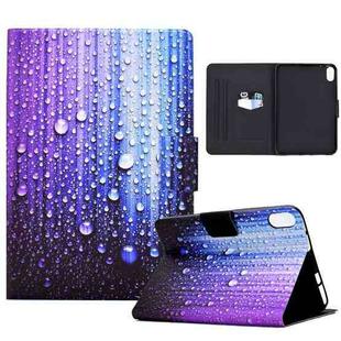 For iPad 10th Gen 10.9 2022 Electric Pressed Colored Drawing Smart Leather Tablet Case(Water Droplets)