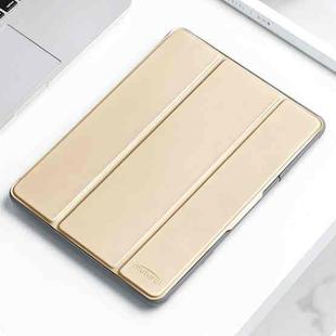 For iPad 10th Gen 10.9 2022 Mutural PC + TPU Shockproof Leather Tablet Case(Gold)