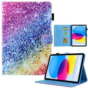For iPad 10th Gen 10.9 2022 Colored Drawing Leather Smart Tablet Case(Colorful Diamonds)