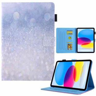 For iPad 10th Gen 10.9 2022 Colored Drawing Leather Smart Tablet Case(Glittering Sand)