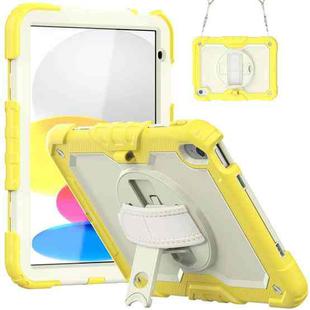 For iPad 10th Gen 10.9 2022 Silicone + PC Full Body Protection Tablet Case(Yellow)