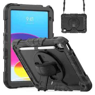 For iPad 2025 / 2022 Silicone + PC Full Body Protection Tablet Case(Black Camouflage)