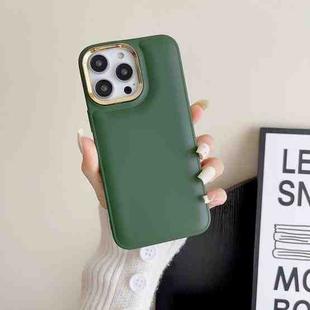 For iPhone 14 Pro Cushion Liquid Silicone Phone Case(Green)