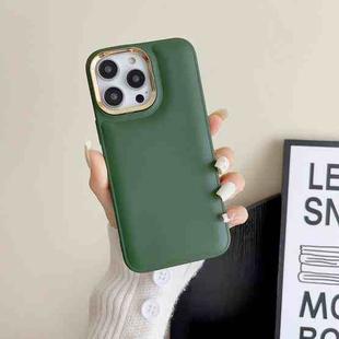 For iPhone 13 Pro Cushion Liquid Silicone Phone Case(Green)
