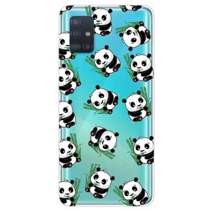 For Galaxy A31 Shockproof Painted Transparent TPU Protective Case(Panda)