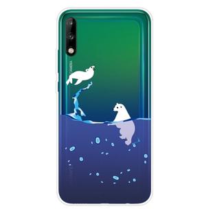 For Huawei P40 Lite E Shockproof Painted Transparent TPU Protective Case(Seal)