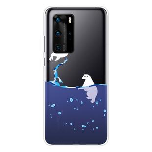 For Huawei P40 Pro Shockproof Painted Transparent TPU Protective Case(Seal)