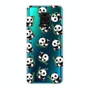 For Xiaomi Redmi Note 9S Shockproof Painted Transparent TPU Protective Case(Panda)