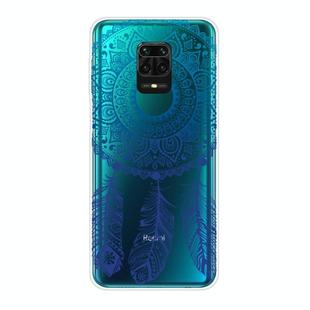 For Xiaomi Redmi Note 9S Shockproof Painted Transparent TPU Protective Case(Dreamcatcher)