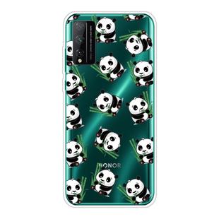 For Huawei Honor Play 4T Pro Shockproof Painted Transparent TPU Protective Case(Panda)