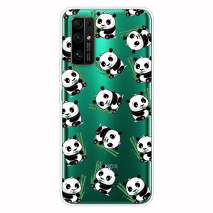 For Huawei Honor 30 Shockproof Painted Transparent TPU Protective Case(Panda)