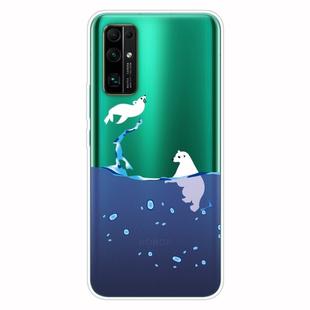 For Huawei Honor 30 Pro Shockproof Painted Transparent TPU Protective Case(Seal)