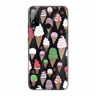 For Huawei Honor Play 4T Shockproof Painted Transparent TPU Protective Case(Ice Cream)