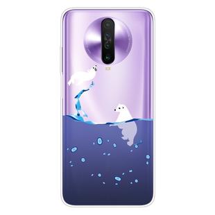 For Xiaomi Redmi K30 Shockproof Painted Transparent TPU Protective Case(Seal)
