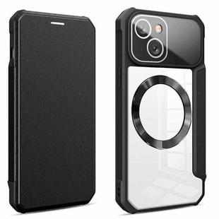 For iPhone 11 Pro CD Texture Magsafe Flip Leather Phone Case(Black)