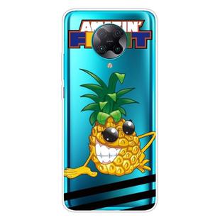 For Xiaomi Redmi K30 Pro Shockproof Painted Transparent TPU Protective Case(Pineapple)