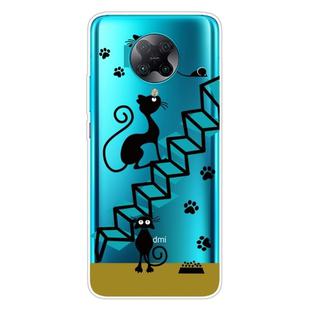 For Xiaomi Redmi K30 Pro Shockproof Painted Transparent TPU Protective Case(Cat)