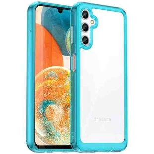 For Samsung Galaxy A14 5G Colorful Series Acrylic + TPU Phone Case(Transparent Blue)