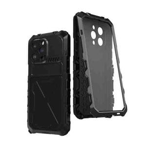 For iPhone 14 Pro R-JUST Life Waterproof Dustproof Shockproof Phone Case(Black)