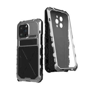 For iPhone 14 Pro R-JUST Life Waterproof Dustproof Shockproof Phone Case(Silver)