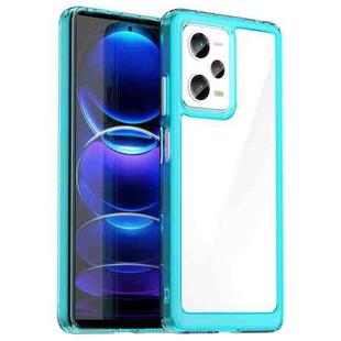 For Xiaomi Redmi Note 12 Pro 5G China Colorful Series Acrylic + TPU Phone Case(Transparent Blue)