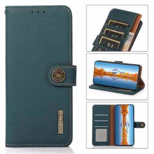 For Xiaomi Redmi Note 12 China KHAZNEH Custer Genuine Leather RFID Phone Case(Green)