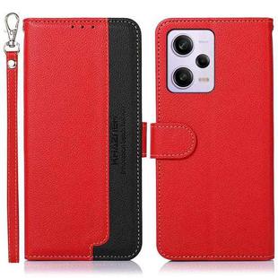 For Xiaomi Redmi Note 12 Pro+ China KHAZNEH Litchi Texture Leather RFID Phone Case(Red)