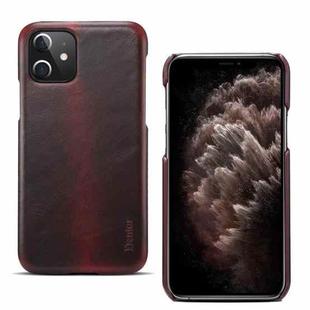 For iPhone 12 mini Denior Oil Wax Cowhide Phone Case(Red)