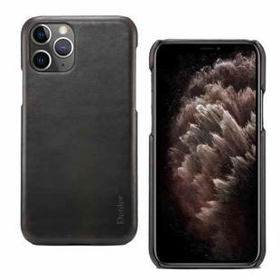 For iPhone 11 Pro Max Denior Oil Wax Cowhide Phone Case(Black)