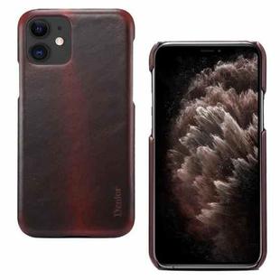 For iPhone 11 Denior Oil Wax Cowhide Phone Case(Red)