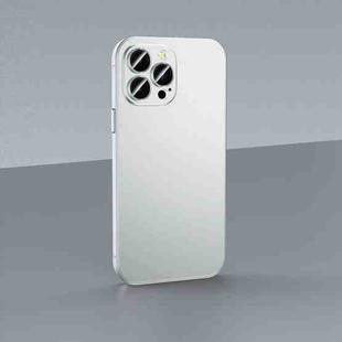 For iPhone 13 Skin Feel Frosted Metal Phone Case(Silver)