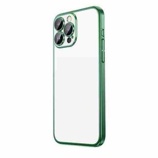 For iPhone 14 Pro Extremely Dazzling Frosted Electroplating Phone Case(Green)