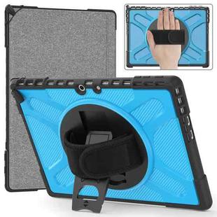 For MicroSoft Surface Pro 9 Rotatable Kickstand Grip Shockproof Tablet Case(Blue)