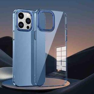 For iPhone 14 Extreme Series Big Hole HD PC Phone Case(Transparent Blue)
