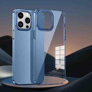 For iPhone 14 Plus Extreme Series Big Hole HD PC Phone Case(Transparent Blue)