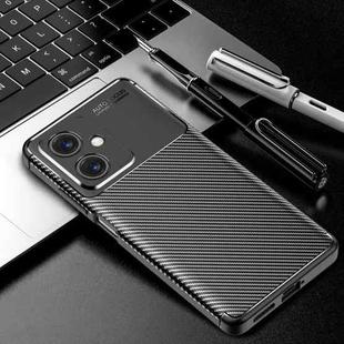 For Xiaomi Redmi Note 12 China/ Global / Poco X5 Carbon Fiber Texture Shockproof TPU Phone Case(Black)
