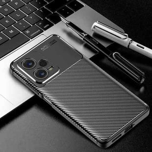 For Xiaomi Redmi Note 12 Pro 5G China / Global / Poco X5 Pro Carbon Fiber Texture Shockproof TPU Phone Case(Black)