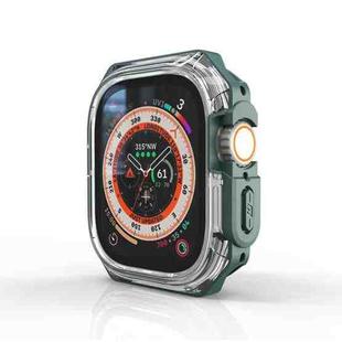 For Apple Watch Ultra 49mm / Ultra 2 49mm Double Color Armor Shockproof Case(Green)