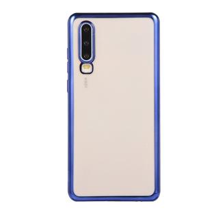 For Huawei P30 Electroplating TPU Protective Case(Blue)