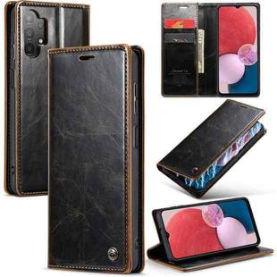 For Samsung Galaxy A13 4G/A13 5G/A04S/A04/M13 5G CaseMe 003 Crazy Horse Texture Leather Phone Case(Coffee)