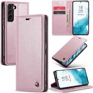 For Samsung Galaxy S22+ 5G CaseMe 003 Crazy Horse Texture Leather Phone Case(Rose Gold)
