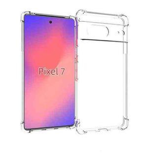 For Google Pixel 7 Shockproof Non-slip Thickening TPU Phone Case(Transparent)