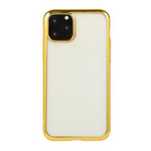 For iPhone 11 Pro Max Electroplating TPU Protective Case(Gold)
