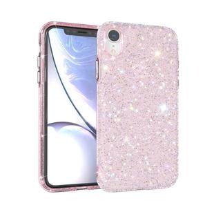 For iPhone XR Shiny Diamond Protective Case(Pink)