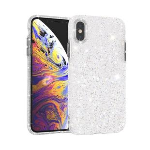 For iPhone XS Max Shiny Diamond Protective Case(Silver)